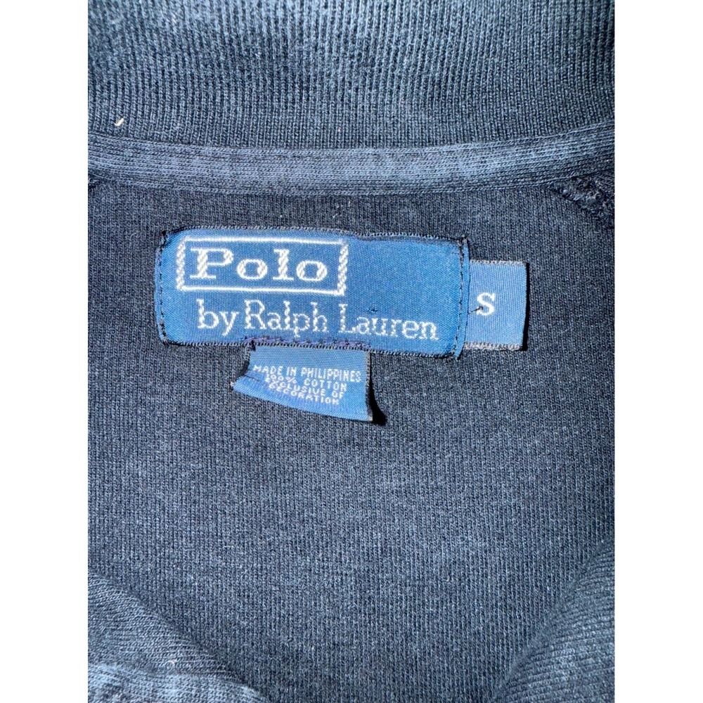 Polo Ralph Lauren Mens Full Zip Track Jacket Black & White Stripes - Picture 4 of 16